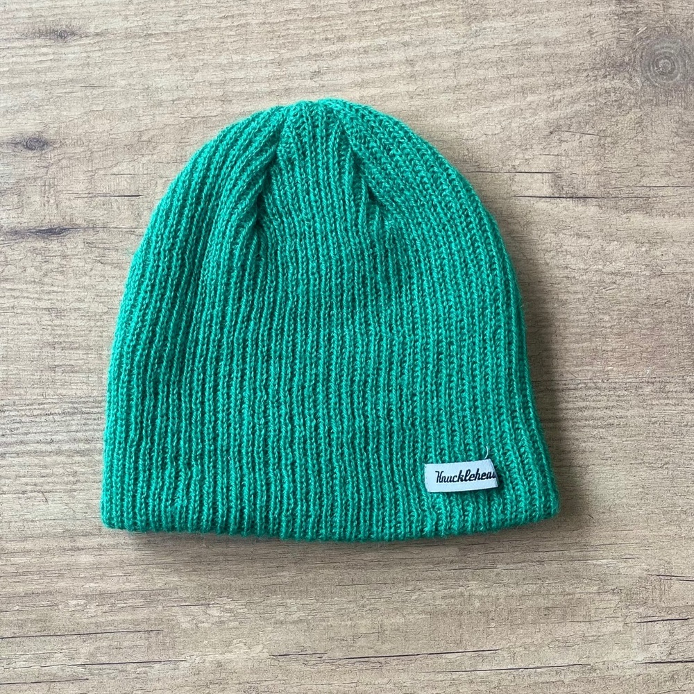 Knuckleheads Green Beanie S/M